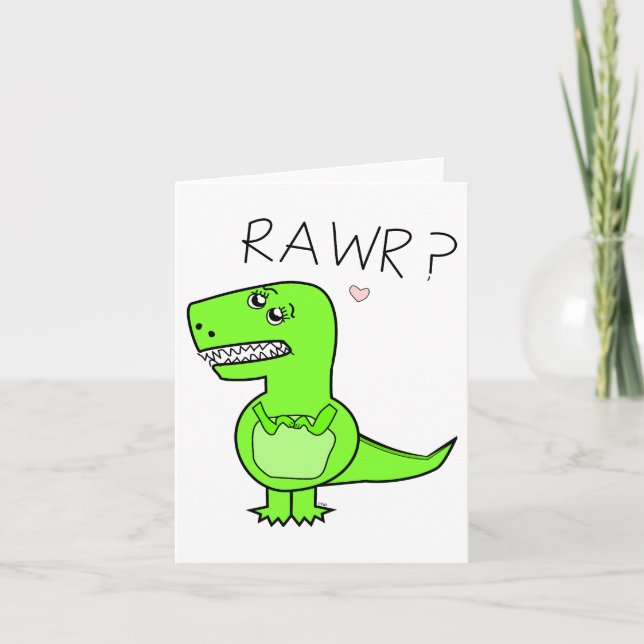 Carte pour notes de T-Rex (Devant)