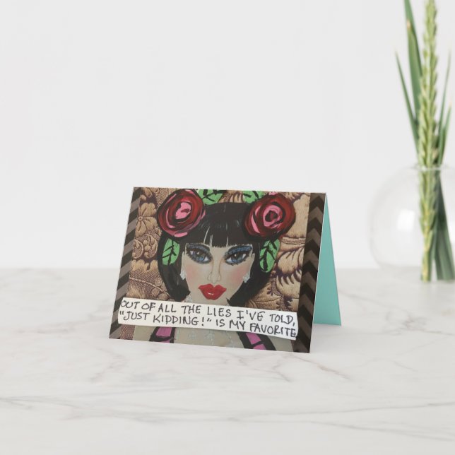 Carte pour notes-de tous les mensonges j'ai dit (Devant)