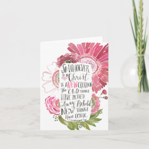 Carte pour notes de vers d'écriture sainte de 5h17