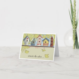 Carte pour notes de Whimsical Birhouses