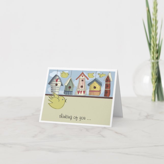 Carte pour notes de Whimsical Birhouses (Devant)
