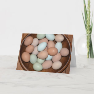 Carte pour notes des oeufs de Pâques