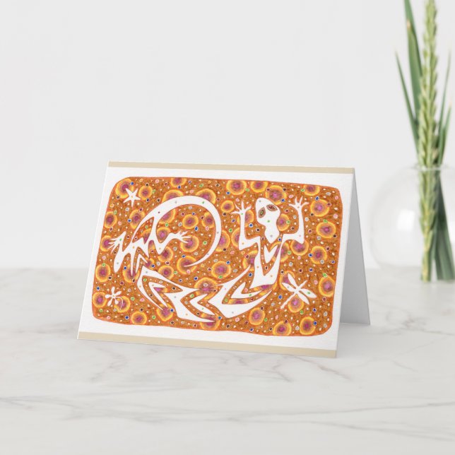 Carte pour notes "d'esprit chanceux" (Devant)