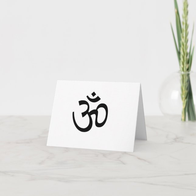 Carte pour notes d'ohm de yoga (Devant)