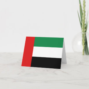 Carte pour notes du drapeau des Émirats arabes uni