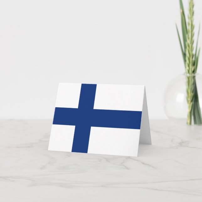 Carte pour notes du drapeau finlandais (Devant)