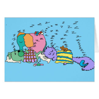 Carte pour notes du temps de la sieste