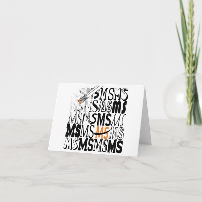 carte pour notes "Effacer MS" (Devant)