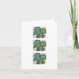Carte pour notes feuille