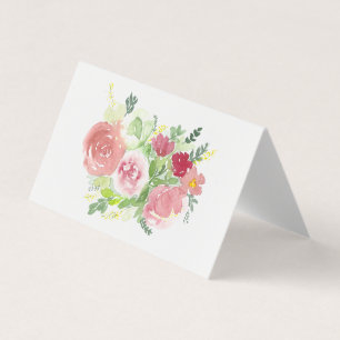 carte pour notes floral à la main