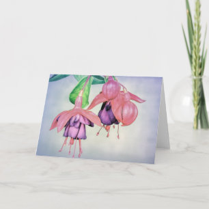Carte pour notes - Fuchsia