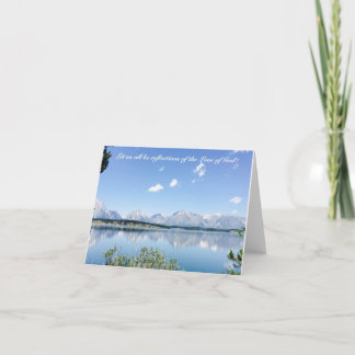 Carte pour notes inspirant avec paysage