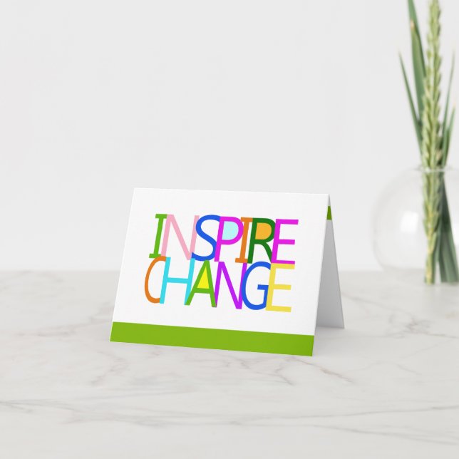 Carte pour notes INSPIRE CHANGEMENT (Devant)