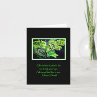 Carte pour notes inspiré d'arbre