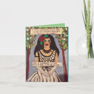 Carte pour notes-Le diable murmura dans mon oreill