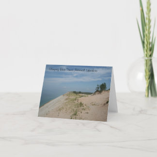 Carte pour notes national de Lakeshore des dunes d