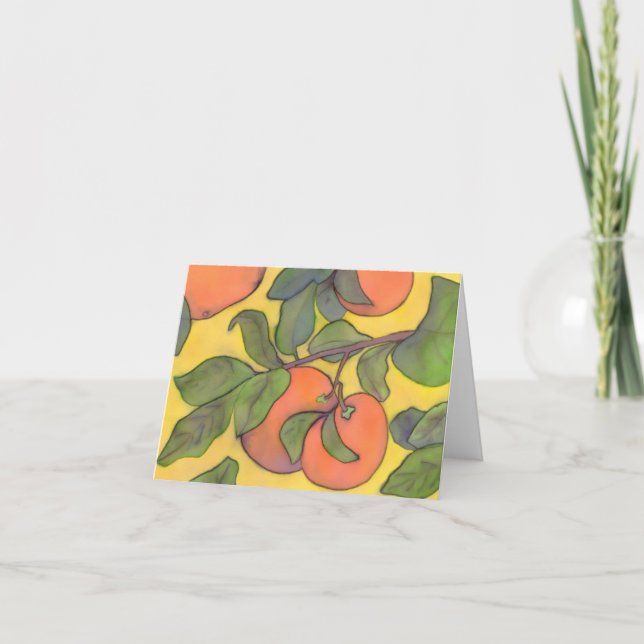 Carte pour notes Oranges (Devant)