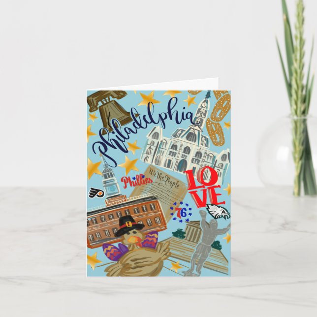 Carte pour notes Philadelphie (Devant)