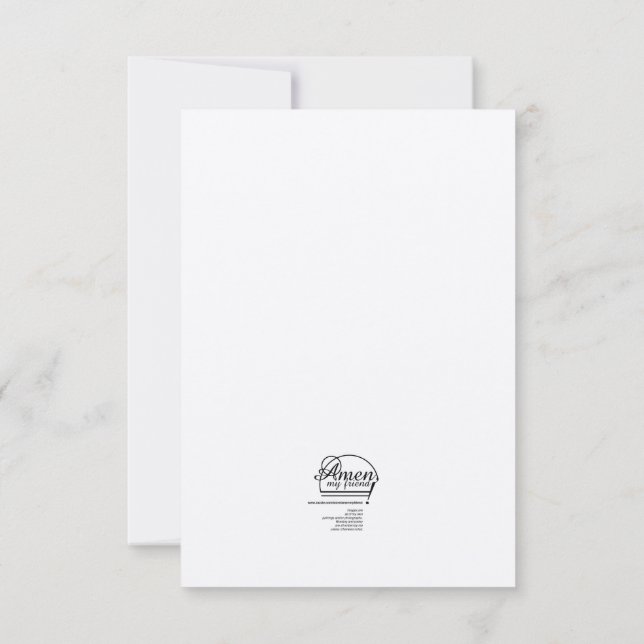 Carte pour notes photo floral vierge modifié (Dos)