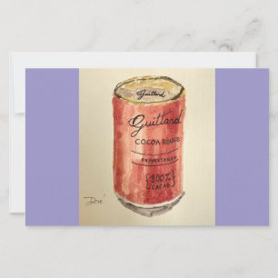 Carte pour notes plat Cocoa