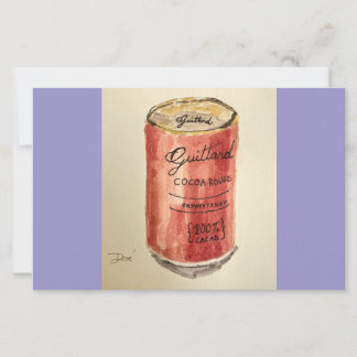 Carte pour notes plat Cocoa