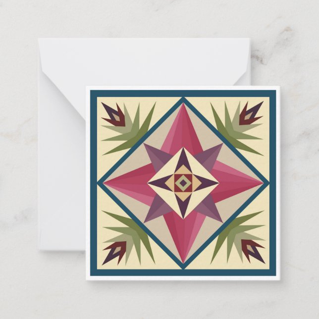 Carte pour notes plat de l'oeil de Dieu (Devant)