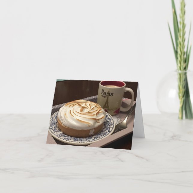 CARTE POUR NOTES PLIÉ - TARTELETTE AU CITRON (Devant)