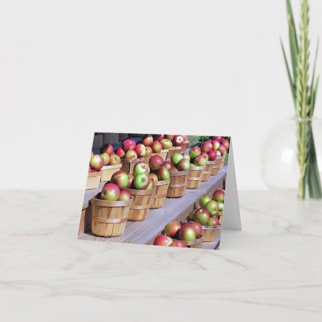 Carte pour notes - Pommes (Devant)