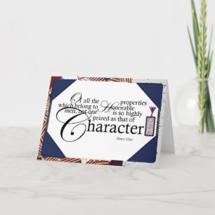 Carte pour notes pour hommes honorables