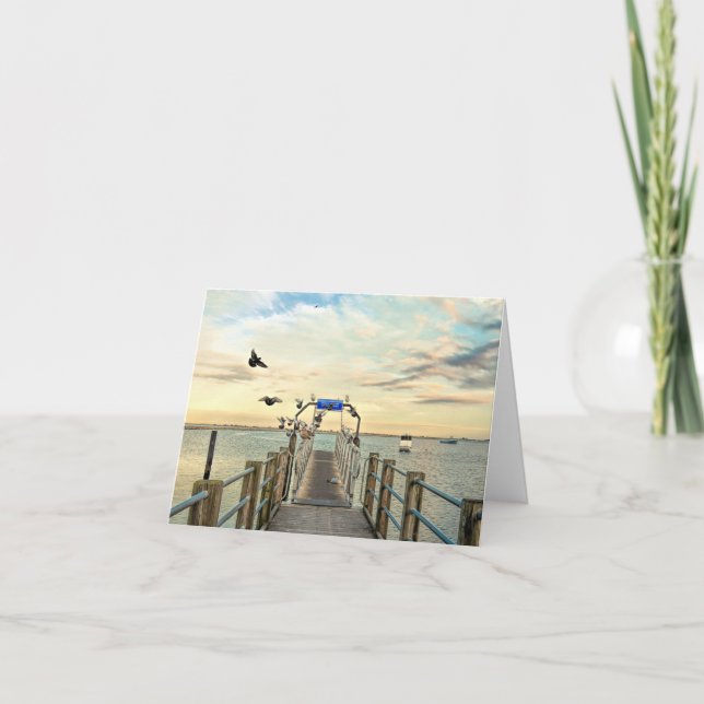 Carte pour notes - rampe Plymouth mA de bateau (Devant)