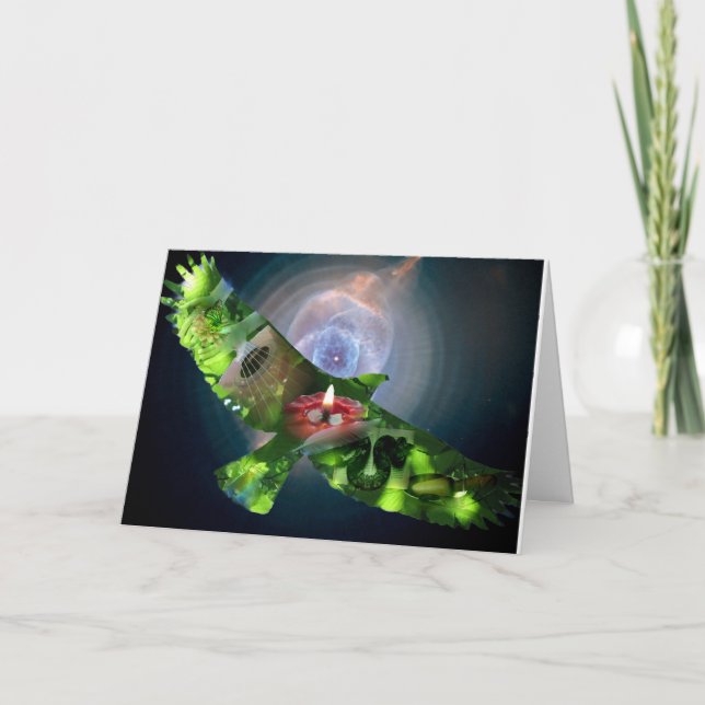 Carte pour notes "répandez vos ailes" par Patricia (Devant)