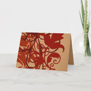 Carte pour notes rouge de Flourish