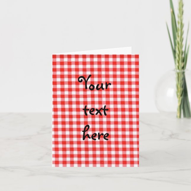 carte pour notes rouge de guingan (Devant)