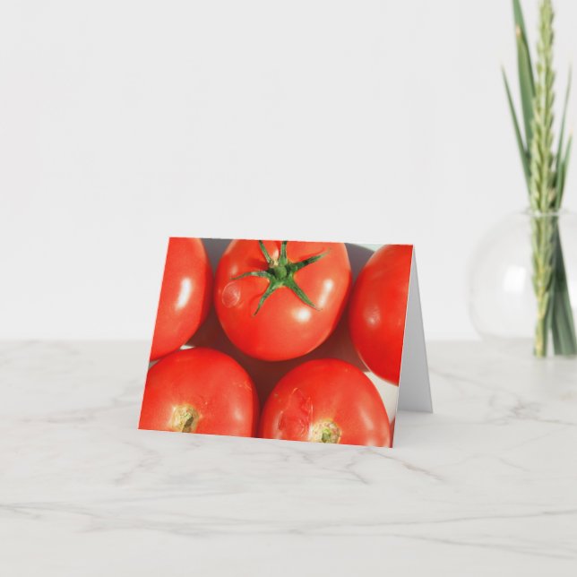 Carte pour notes rouge de tomates (Devant)