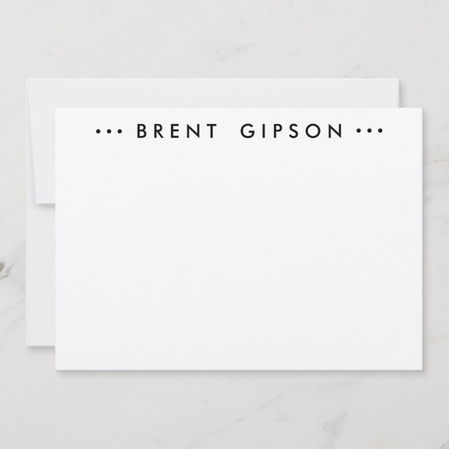 CARTE POUR NOTES STATIONNAIRE (Devant)