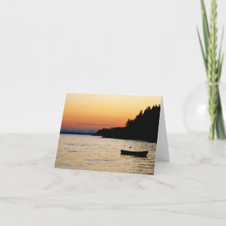 Carte pour notes Stonington, coucher du soleil du