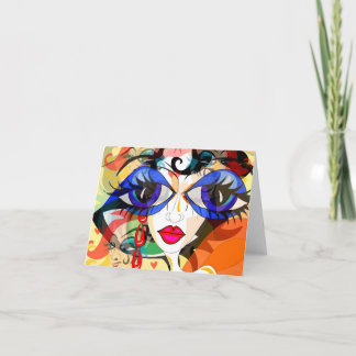 Carte pour notes surréaliste d'oeil