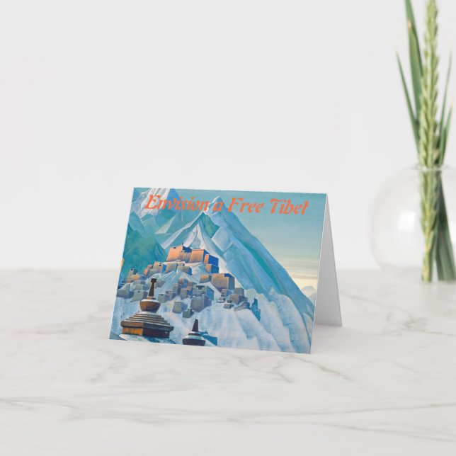 Carte pour notes Tibet libre (Devant)