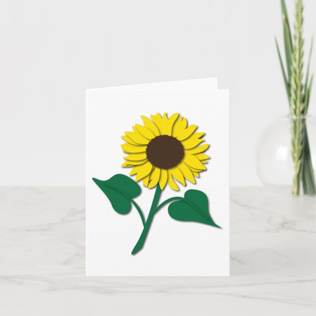 Carte pour notes tournesol (Devant)