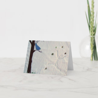 Carte pour notes vide d'observation d'oiseau