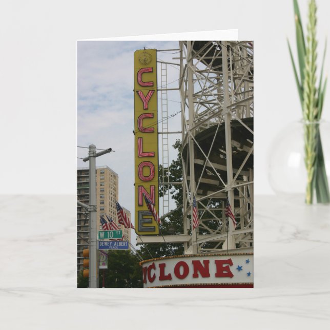 Carte pour notes vintage de CYCLONE (Devant)