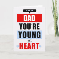 pour papa Drôle Jeune au Coeur Anniversaire Humori