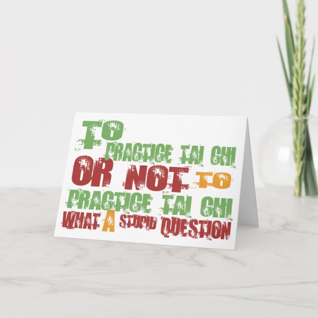 Carte Pour pratiquer le Chi de Tai (Devant)