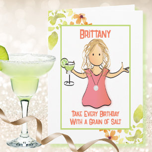 Carte Pour son drôle Margarita Cartoon Tropical Annivers