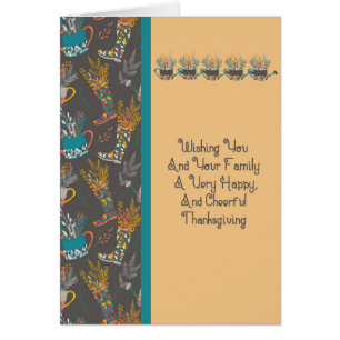 Carte pour Thanksgiving Fall Look