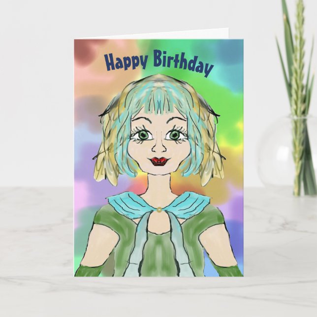 Carte pour un 13ème anniversaire pour la Grande Pe (Devant)
