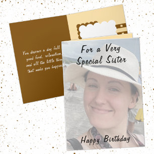 Carte Pour un anniversaire très spécial de la photo de s