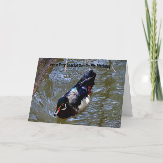 Carte Pour un fils très spécial avec mon amour (Devant)