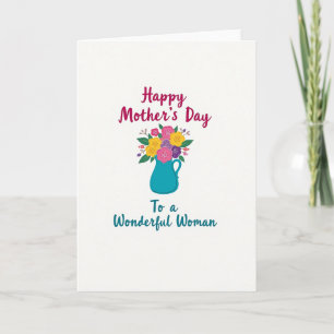 Carte pour une femme merveilleuse