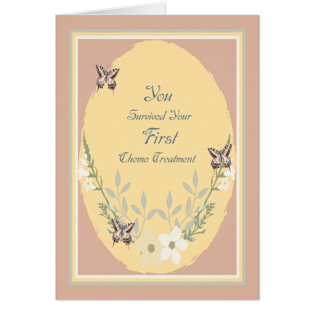 Carte pour une première fleur de traitement de chi (Devant)